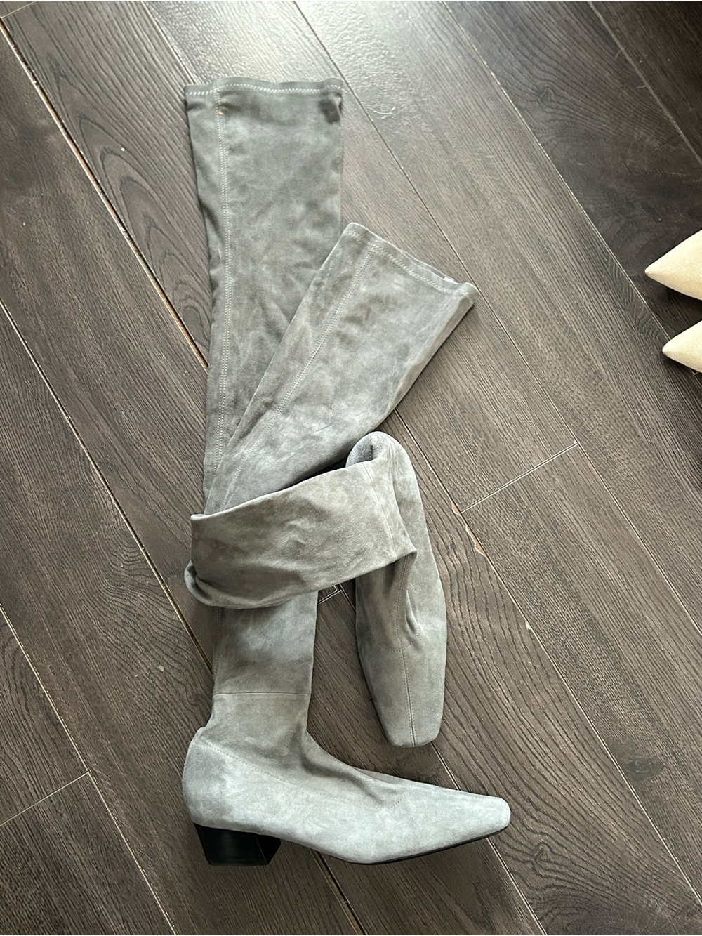 By Far OTK Boots in Gray 36
